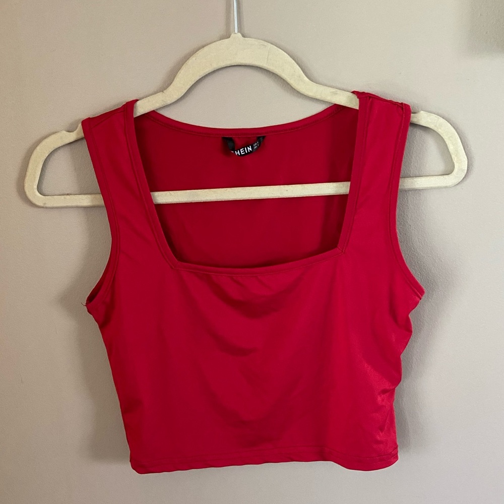 Red tank top